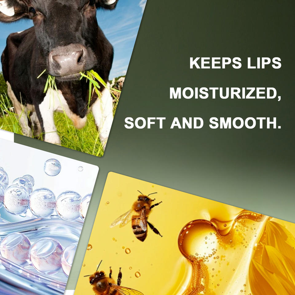 Natural 'Bee & Beef' Lip Balm - Soft hydrated protected lips.