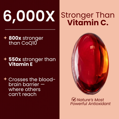 Velia ELIXIR+ Powered By Astaxanthin  — 12mg Daily Antioxidant for Glowing, Resilient Skin