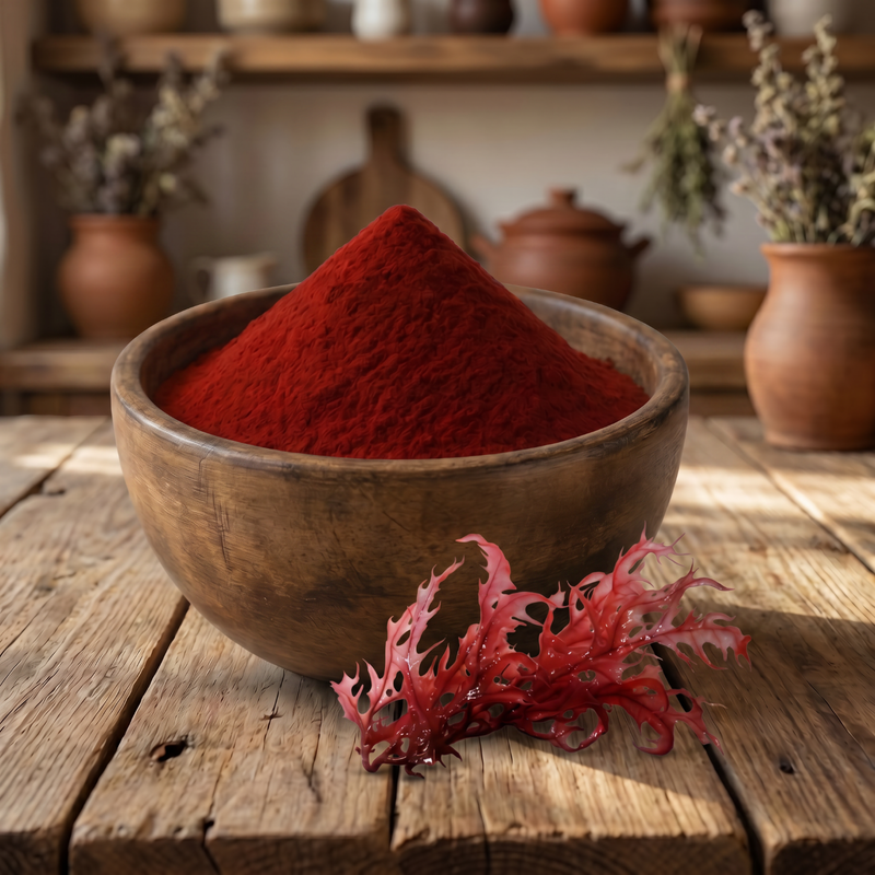 Natural astaxanthin from Japanese microalgae.