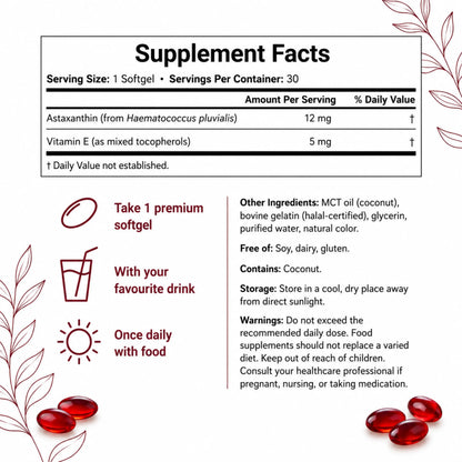 Velia ELIXIR+ Powered By Astaxanthin — Naturally Protects Your Eye Cells To Restore Sharp, Clear Vision