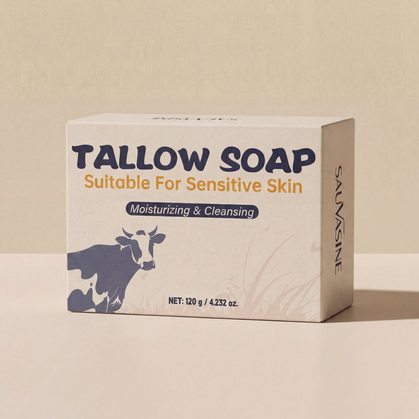 Natural Beef Tallow Cleansing Soap Bar - Cleanses & Nourishes Skin